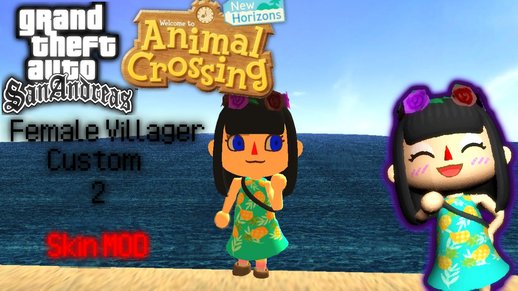Animal Crossing New Horizons Female Villager 02 Custom