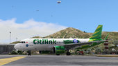 Livery Citilink Spesial BNN PKGTI Airbus A320 Neo