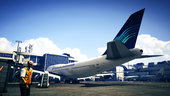 Livery Garuda Indonesia Boeing 747-400 PK-GSG ( Blue Old Livery )