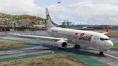 LIVERY ALBINO PK-LBO BATIK AIR B737800