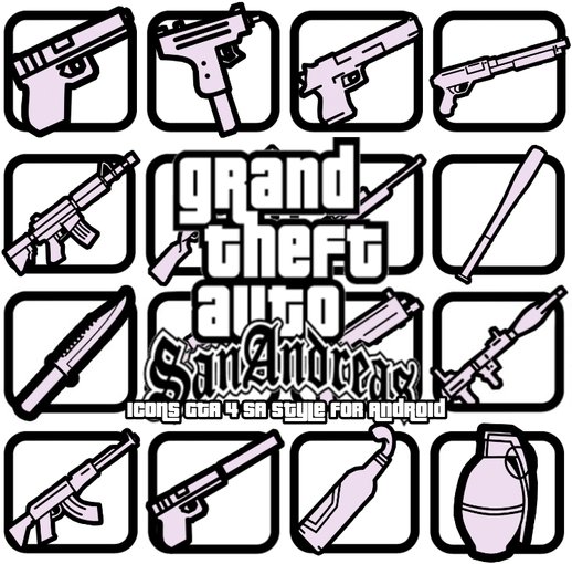 Icons From GTA 4 in the style of GTA SA For Android