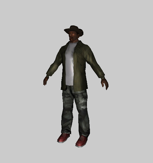 Cj With Camo Pants & Cowboy Hat! (ped Model)