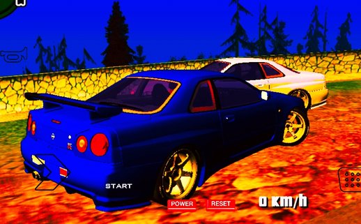 Nissan Skyline R34 GTR for Mobile