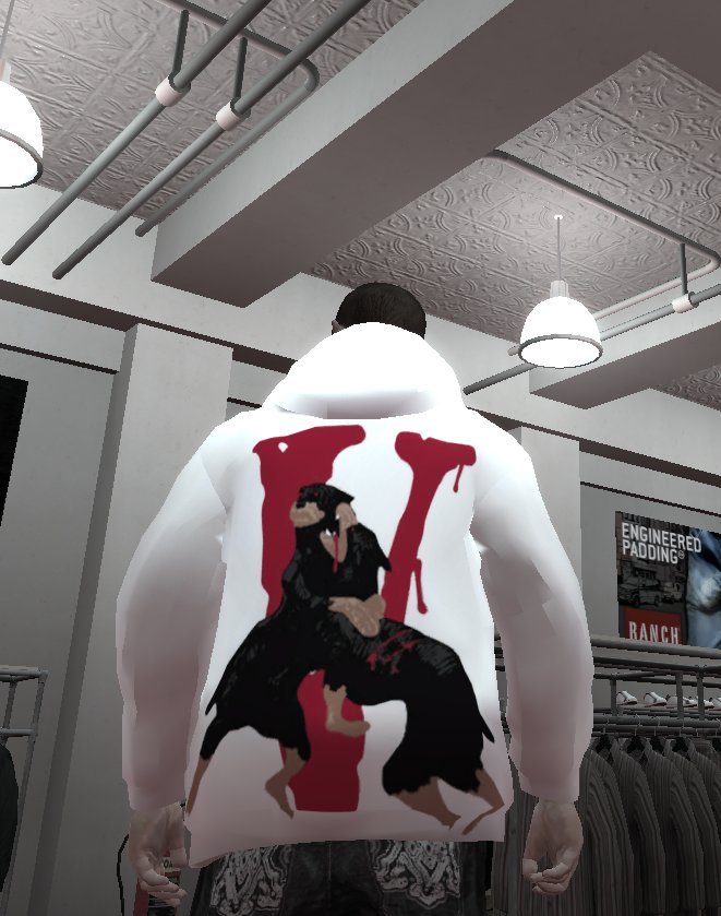 GTA 4 City Morgue x Vlone dogs hoodie GTA4 Mod GTAinside