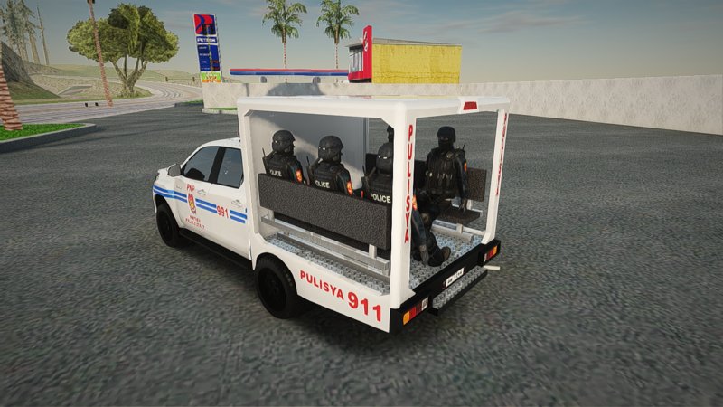 GTA 5 Colombia National Police Patrol (ELS) - Camioneta Policia Nacional  Colombia 2019 Toyota Hilux: Mods Colombia GTA V Mod 