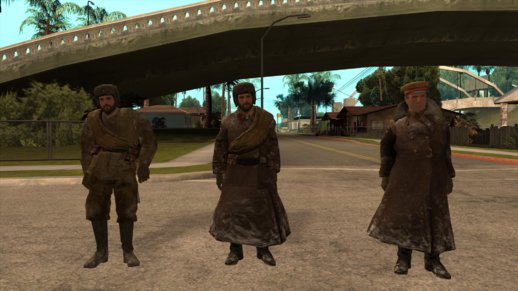 Call of Duty 2 Soviet Soldiers Winter Skins