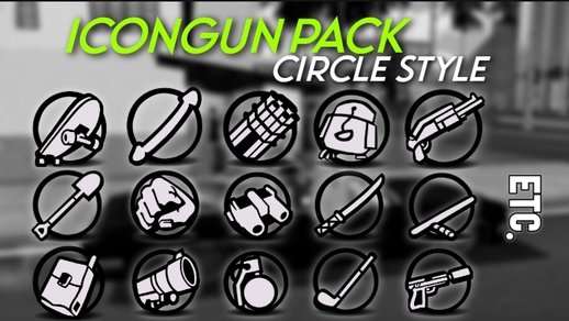 IconGunPack Circle Line Style for Mobile