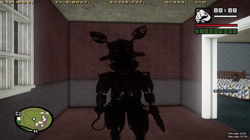 Withered Foxy (FNAF 2) para GTA San Andreas