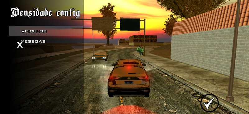 GTA San Andreas Density Enable Disable Cars/NPC for Mobile Mod 