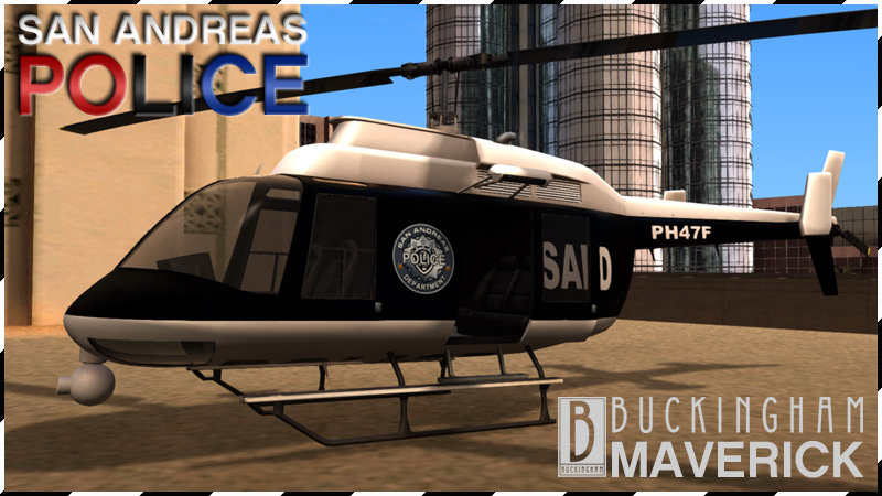 Police Maverick GTA V (SFPD Air Support Unit) para GTA San Andreas