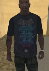 Console Playstation 2 Black T-shirt