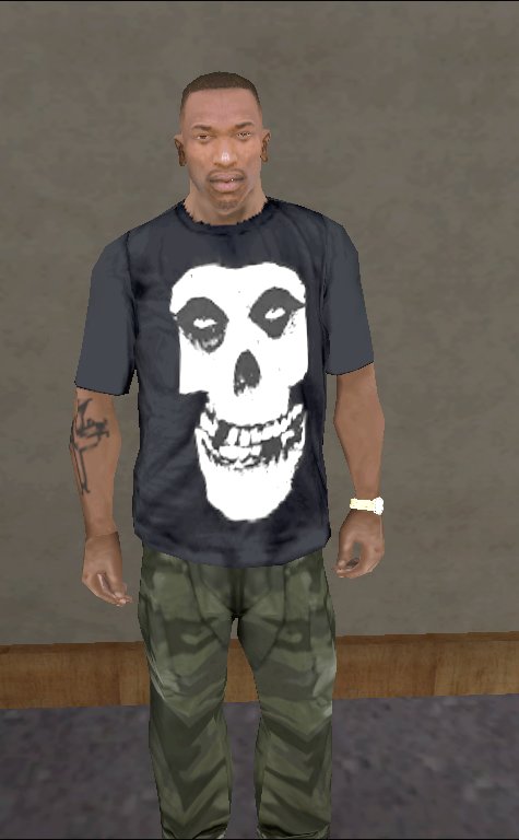 Misfits Skull Black T-shirt