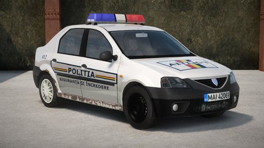 Dacia Logan Politia Romana Rusty