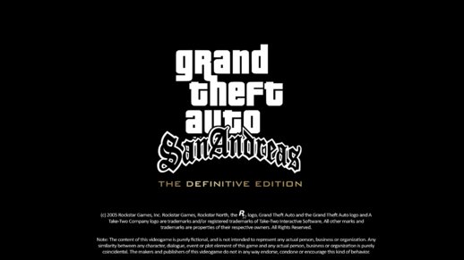 GTA:SA The Definitive Edition Loading Screen