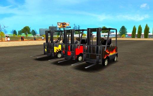 Forklift Adapted to Paintjob