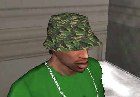 GTA San Andreas Camo Bucket Hat Mod 