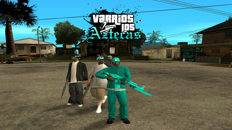 Gta San Andreas Varrios Los Aztecas Families Mod