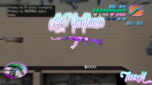 AK-47 Skin Ice Fuchsia