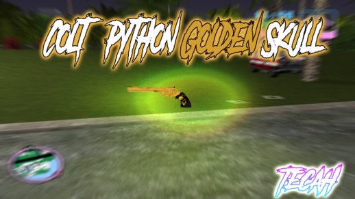 Colt Python Golden Skull For VC