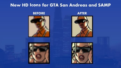 GTA San Andreas + SAMP HD Icons