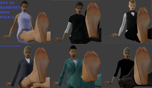 Barefeet Skin Pack 4