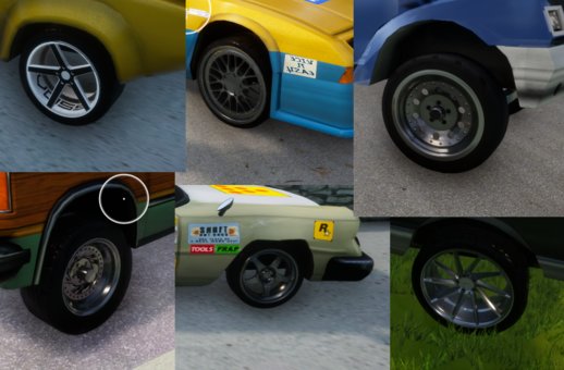 Wheel Pack V2 (GTA VC:DE)
