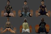 GTA SA Barefeet Skin Pack 6