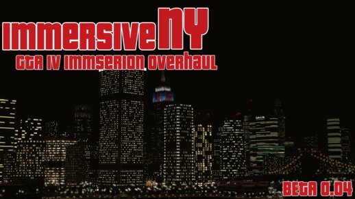 Immersive NY: GTA IV New York Immersion Overhaul Beta 0.04