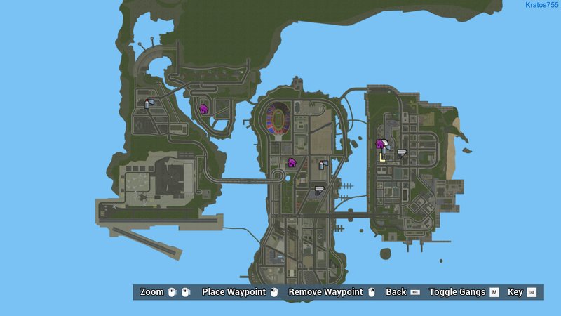 GTA 3 - Definitive Edition HD Satellite Map For GTA3 Mod 