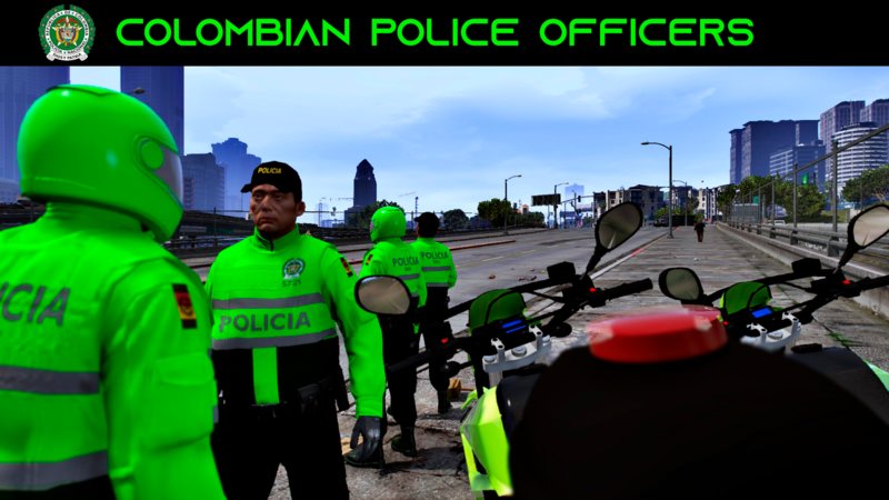 GTA 5 Colombia National Police - Policia Nacional de Colombia SKIN  Replacement for GTA V - Skin de Policia Nacional Colombia Mod 