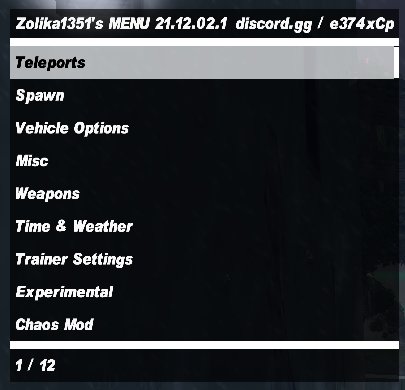 Zolika1351's Trainer 21.12.09.1 REWRITTEN
