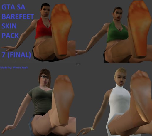 GTA SA Barefeet Skin Pack 7 (Final)
