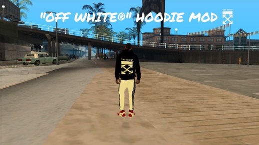 OFF-WHITE black hoodie with DFF file