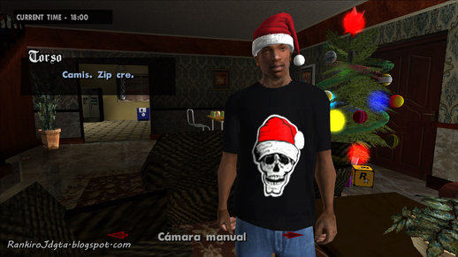 Christmas Skull T-Shirt v1