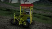 YELLO PEDICAB PIZZA Tricycle