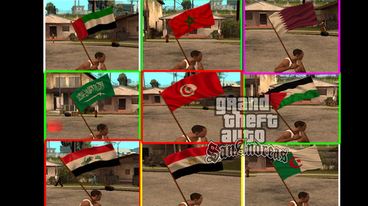 9 Flags (Part 1: Arabic flags)