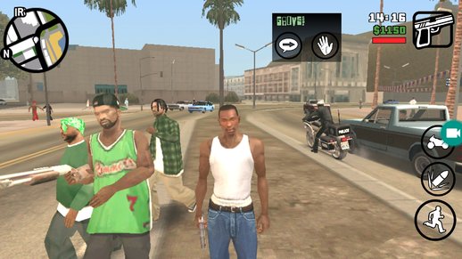 GTA San Andreas Teleport Homies If Far Away for Mobile Mod - GTAinside.com