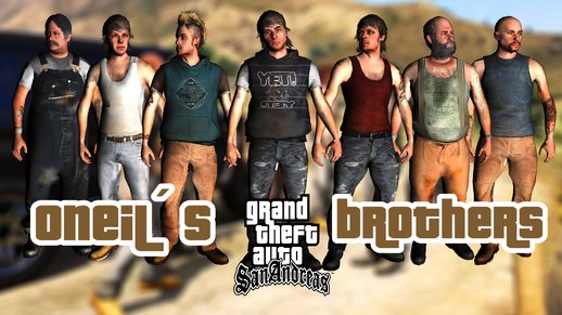 Oneil´s Brothers Skins  from GTA 5 for SA
