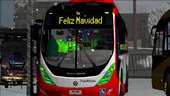 Marcopolo Gran Viale BRT E-Masivo TransMilenio Versión Navideño