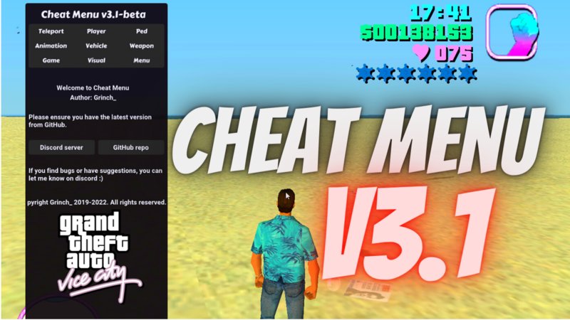 Download Cheat Menu v3.2 for GTA Vice City