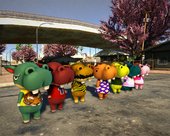 Animal Crossing Hippo Skin Pack