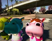 Animal Crossing Hippo Skin Pack