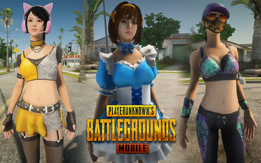 PUBG Mobile Female Skin 3 Pack