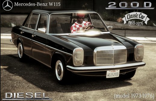 Mercedes-Benz W115 200d + Taxi [Add-On / Replace | LODS]