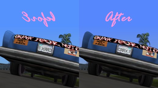 Xbox License Plate Fix