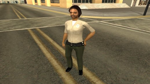 Barbara in the Sheriff's Uniform