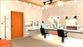 Barber Shop and Tattoos Shop Interior Retexture