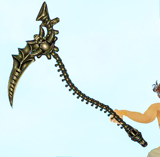 Black Skeletal Scythe