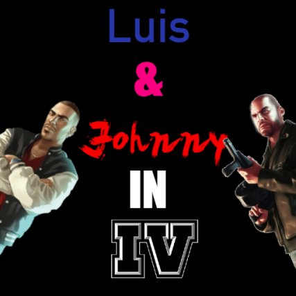 Luis and Johnny in IV as Pedestrians