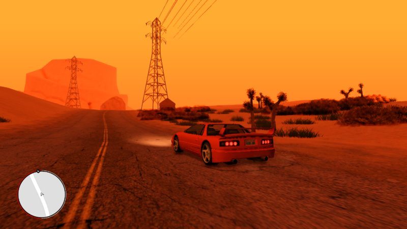 Ps2 Graphics ' Orange Atmosphare for GTA San Andreas